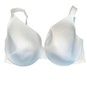 Cacique 38DDD White Lined Underwire Full Coverage Bra